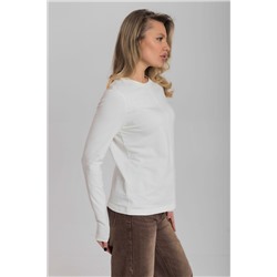 Лонгслив из кулирки с лайкрой М326003м