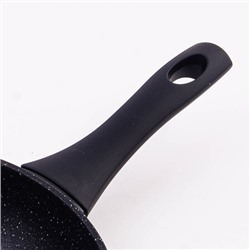 7861-1 Сковорода 24 см с мраморным покрытием с крышкой (х8)