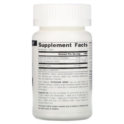 Source Naturals, йодид калия, 32,5 мкг, 120 таблеток