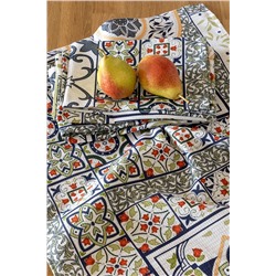 Комплект вафельных полотенец 45х60 (5 шт.) "Mia Cara" рис 30363-1 Азулежу