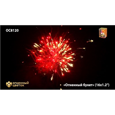 Фейерверк ОС8120 Огненный букет (1,2" х 16)