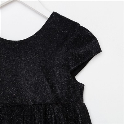 Платье нарядное для девочки KAFTAN, размер 86-92 см, чёрное