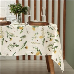 Скатерть «Этель. Одуванчики», 146×220 см, 100% хлопок, саржа 178 г/м²