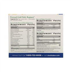 Dr. Whitaker, Forward Gold Daily Regimen, For Adults 65+, 60 Packets