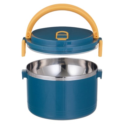 Ланч-бокс, 650 мл, сохраняет тепло 2 ч, нержавеющая сталь, бирюзовый