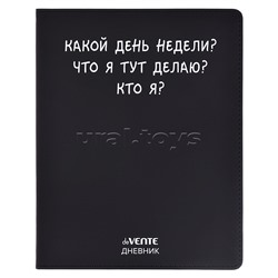 Дневник 1-11 кл. "Какой день недели?" 48 листов, белая бумага 80 г/м², печать в 1 краску, гибкая обложка