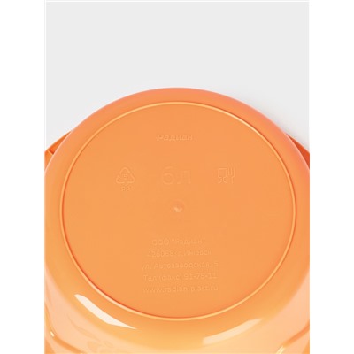 Таз, 6 л, d=32 см, h=13 см, круг, МИКС