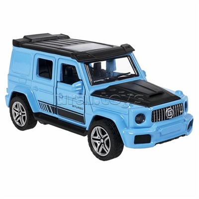 Машина метал. инерционная, М1:36, 4 открыв. двери "Парк Техники" джип голубой