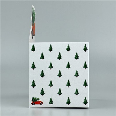 Коробка новогодняя для мини-букетов Happy New Year, 12×17×10 см, Новый год