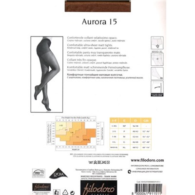 Колготки классические, Filodoro classic, Aurora 15