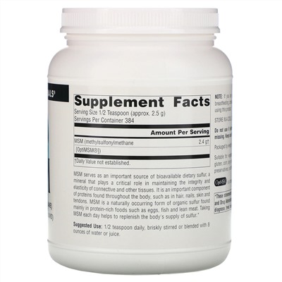 Source Naturals, МСМ в виде порошка, 1000 г (35 унции)