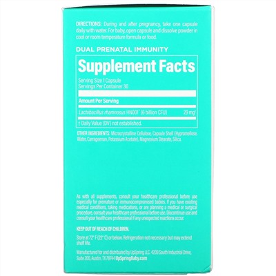 UpSpring, Dual Prenatal Immunity, 30 Capsules