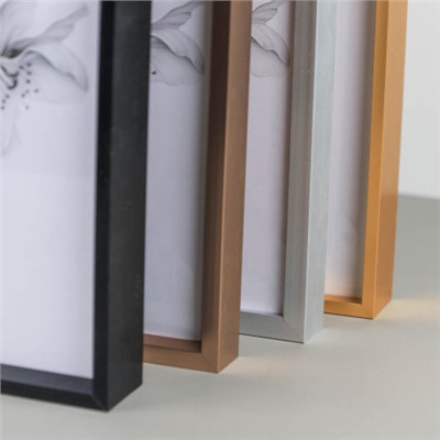 Фоторамка 21х30 алюминиевая / O724 чёрный /