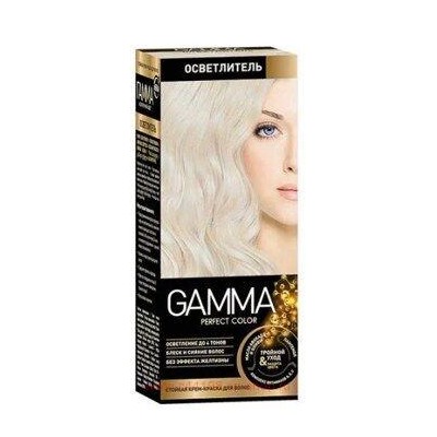 Gamma Perfect Color Стойкая Крем-Краска для волос осветлитель с окислителем кремом 9% и осветляющей пудрой 50 мл
