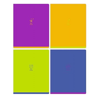 Тетрадь  48л клетка "Monocolor. Chat" неоновая краска Т5ск48 11031 BG