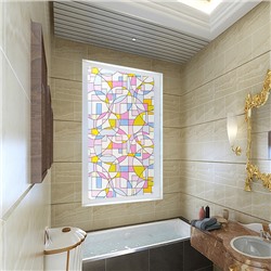 Витражная самоклеющаяся статическая пленка с тиснением P002, 2 м × 0,45 м