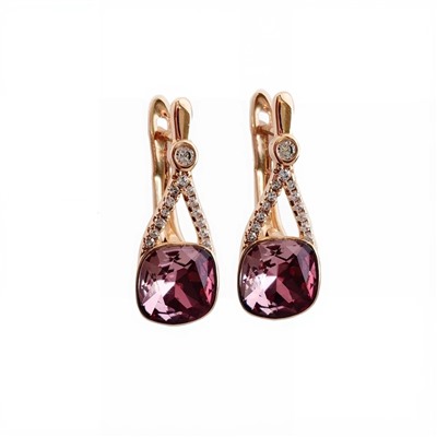 Серьги с кристаллами Swarovski