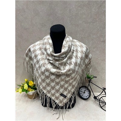 Платок в клетку из кашемира, мультицвет