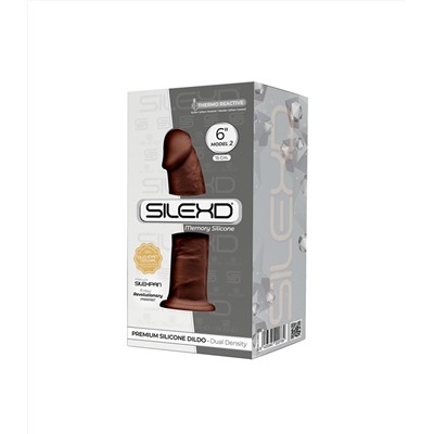 Коричневый фаллоимитатор SILEXD Model 2 - 15 см.