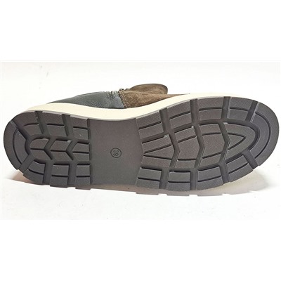 М 5-2027 хаки Ботинки зима для девочек (39-40)/4