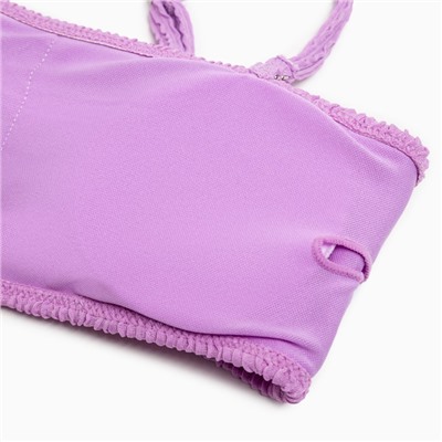 Купальник раздельный однотонный женский MINAKU, фиолетовый, размер 46