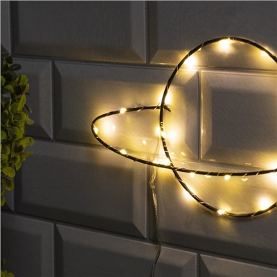 Светодиодная фигура «Планета» 30×15 см, металл, батарейки ААх2 (не в комплекте), свечение тёплое белое