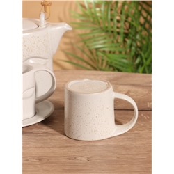 Набор для чаепития «Белый глаз», чайник, 2 чайные пары, керамика