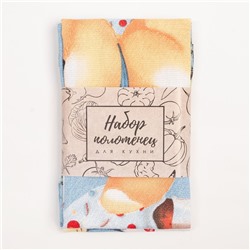 Набор кухонных полотенец Доляна «Светлой Пасхи» 35×60 см - 2 шт., 100% хлопок