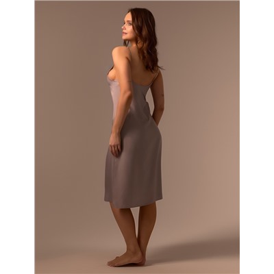 Сорочка ночная женская SL HOME Modal Home, размер 44-46, серо-бежевая