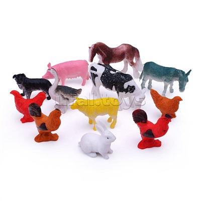 Наборы животных "Домашняя ферма-2" в пакете