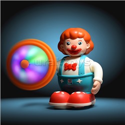 Интерактивная игрушка "Клоун" на батарейках, в коробке