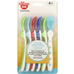 NUK, First Essentials, ложки для отдыха, для детей старше 6 месяцев, 6 ложек