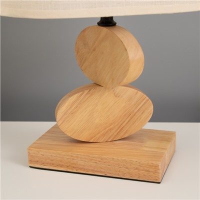 Лампа настольная «Клауд» 1×40 Вт Е27 светлое дерево 12×24.8×38 см