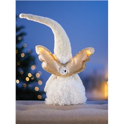 Фигура текстиль «Кукла в белом» 70 см, 6 LED, от батареек AG10×3, свечение тёплое белое