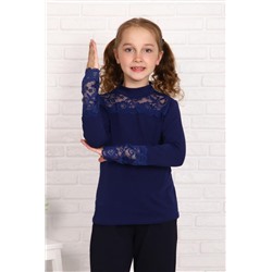 Кружевница блузка детская (Темно-синий)
