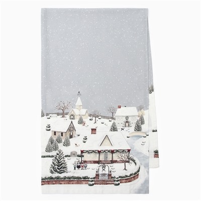 Дорожка «Этель» «Зимняя деревня» 40×149 см, 100% хл, саржа 190 г/м²