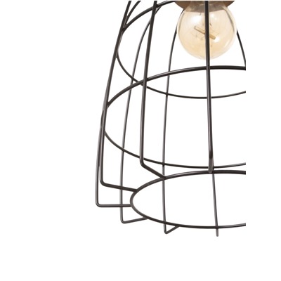 Светильник BayerLux «Чикаго», 1×40 Вт, Е27, черный/коричневый, 24.5×24.5×44(144) см