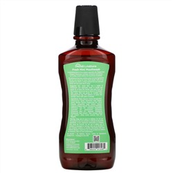 Mild By Nature, Ополаскиватель для полости рта, с маслом перечной мяты, свежее дыхание надолго, «Свежая мята», 16 жидк. унций