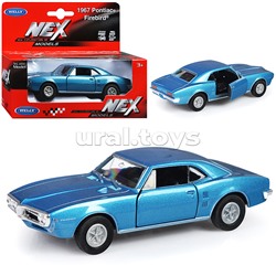Машинка 1:38 Pontiac Firebird 1967, пруж. мех., цвет в асс.