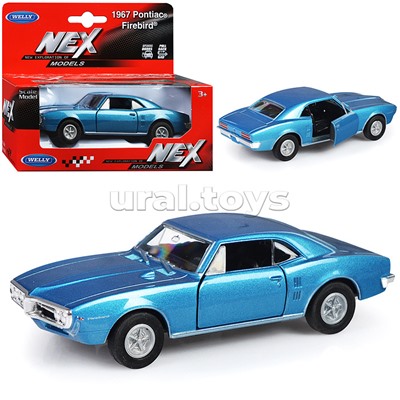 Машинка 1:38 Pontiac Firebird 1967, пруж. мех., цвет в асс.