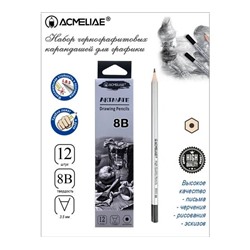 Карандаш чернографитный ACMELIAE 8B, 1 шт.