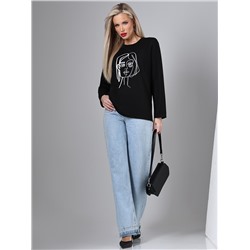 Лонгслив Отличный вариант, нью блэк