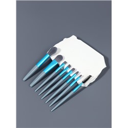 Набор кистей для макияжа COLOR POWER, 8 шт., голубой