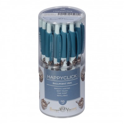Ручка автоматическая шариковая 0.5мм "HappyClick.Кофемания. Горячий шоколад" синяя 20-0241/54 Bruno Visconti