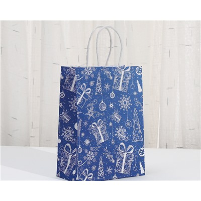 Набор крафт-пакетов подарочных новогодних 3 шт