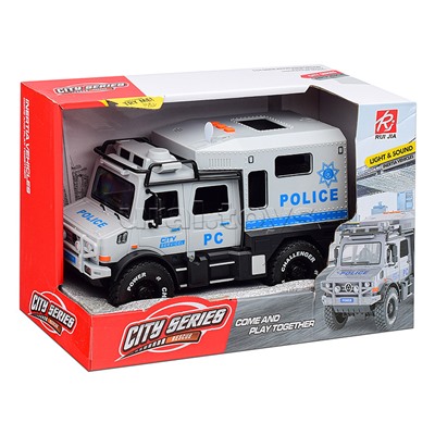 Машина "Полицейский броневик" (свет, звук) в коробке