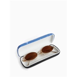 Футляр для очков на хлопушке «Белый пёс», длина 16 см, сиреневый