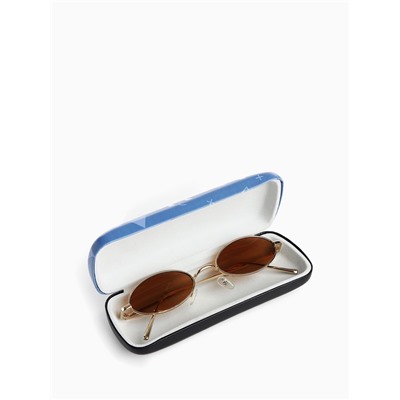 Футляр для очков на хлопушке «Белый пёс», длина 16 см, сиреневый