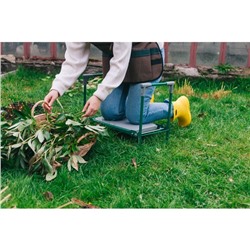 Скамейка - перевёртыш садовая Nika, 56×30×42.5 см, складная, зелёная