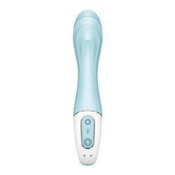 Голубой вибромассажер Air Pump Vibrator 5+ - 21 см.